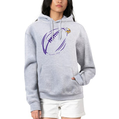 Minnesota Vikings G-III 4Her by Carl Banks Women's Football Logo Fleece Tri-Blend Pullover Hoodie | NFL Outlet