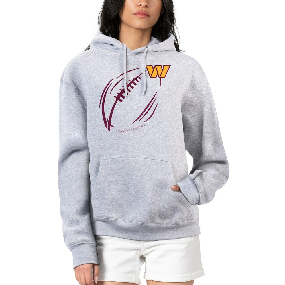 Washington Commanders G-III 4Her by Carl Banks Women's Football Logo Fleece Tri-Blend Pullover Hoodie | NFL Discount