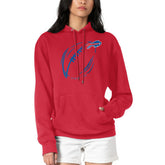 Buffalo Bills G-III 4Her by Carl Banks Women's Football Logo Fleece Tri-Blend Pullover Hoodie | NFL Outlet