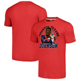 Houston Texans Andre Johnson Homage Caricature Retired Player Tri-Blend T-Shirt | NFL On sale