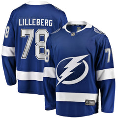 Emil Lilleberg Tampa Bay Lightning Fanatics Home Premier Breakaway Player Jersey - NHL Jerseys