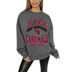Arizona Cardinals Gameday Couture Women's Oversized Long Weekend Premium Fleece Drop Shoulder Pullover Sweatshirt | NFL Sale