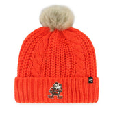 Cleveland Browns '47 Women's Meeko Cuffed Knit Hat with Pom | NFL Online