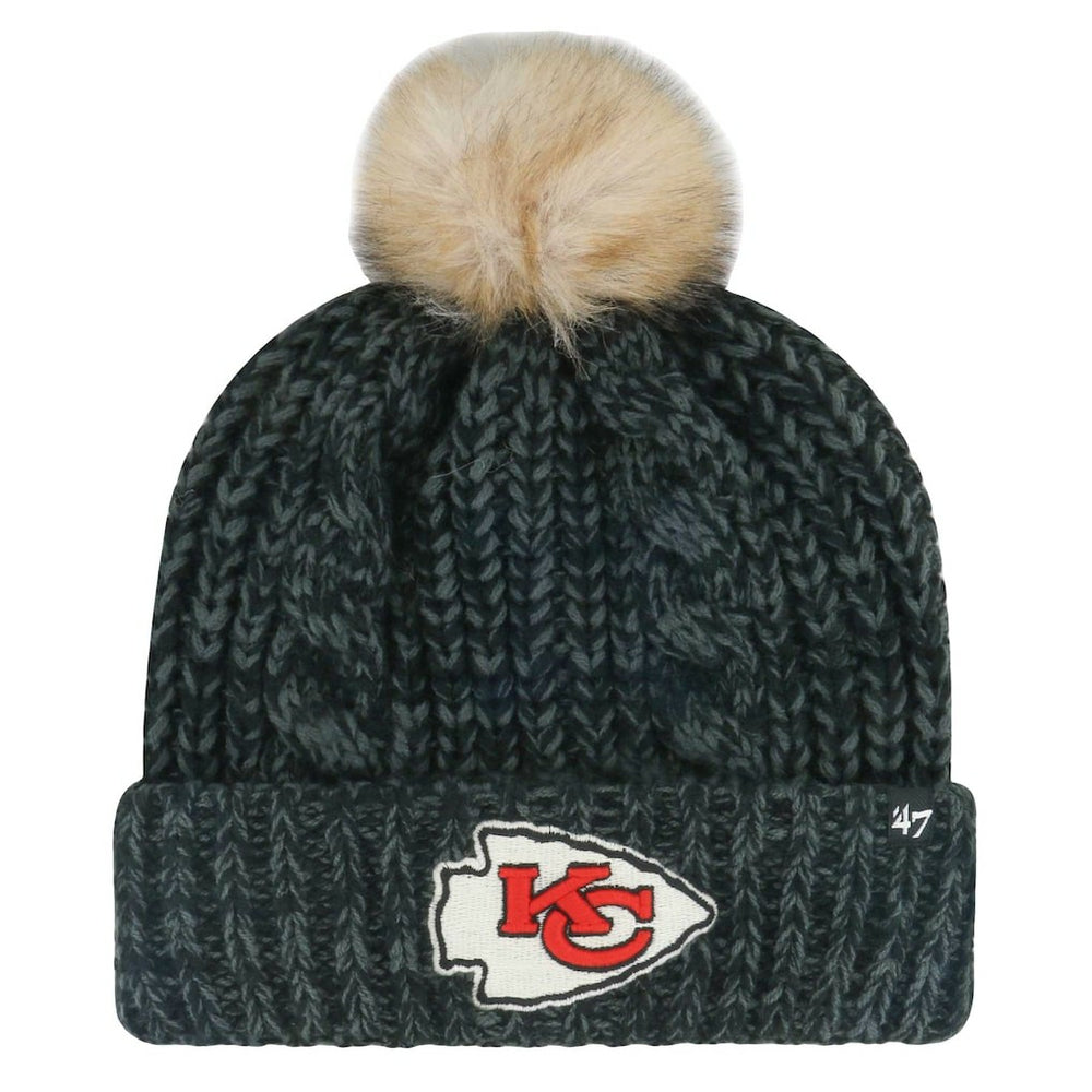 Kansas City Chiefs '47 Women's Meeko Cuffed Knit Hat with Pom | NFL Sale