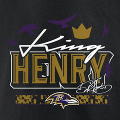 Baltimore Ravens Derrick Henry King Henry's Crown T-Shirt | NFL New