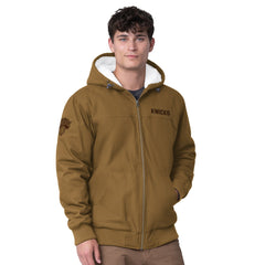 Tan New York Knicks G-III Sports by Carl Banks Build Up Heavy Duck Canvas Full-Zip Hoodie | NBA