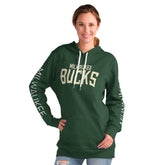 Green Milwaukee Bucks G-III 4Her by Carl Banks Women's Base Coach Pullover Hoodie | NBA