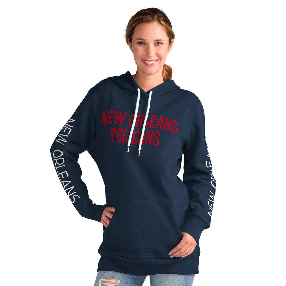 Navy New Orleans Pelicans G-III 4Her by Carl Banks Women's Base Coach Pullover Hoodie | NBA