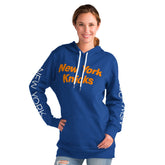 Blue New York Knicks G-III 4Her by Carl Banks Women's Base Coach Pullover Hoodie | NBA