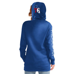 Royal Philadelphia 76ers G-III 4Her by Carl Banks Women's Base Coach Pullover Hoodie | NBA
