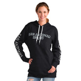 Black San Antonio Spurs G-III 4Her by Carl Banks Women's Base Coach Pullover Hoodie | NBA