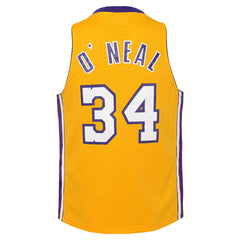 Gold Shaquille O'Neal Los Angeles Lakers Youth 1999/00 Hardwood Classics Swingman Jersey | NBA