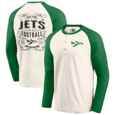 New York Jets Darius Rucker Collection Raglan Henley Long Sleeve T-Shirt | NFL On sale