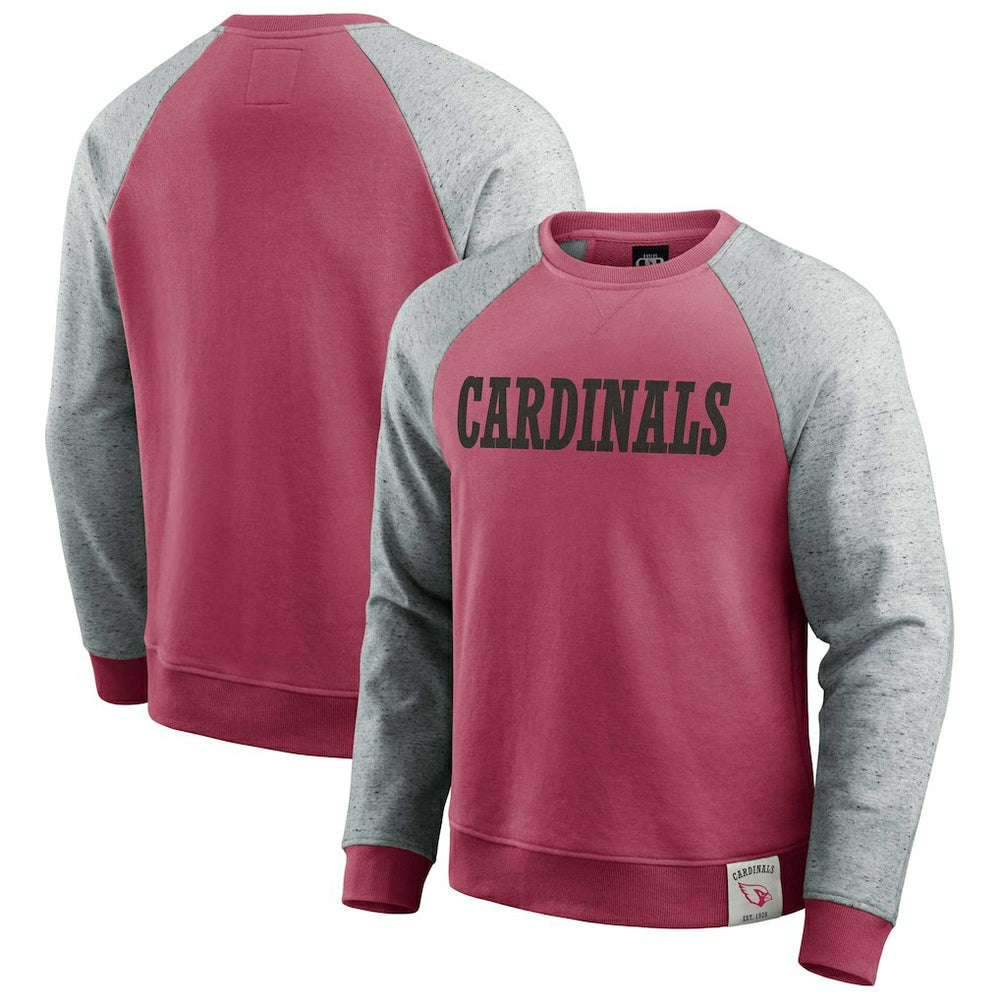 Arizona Cardinals Darius Rucker Collection Colorblock Pullover Sweatshirt | NFL Discount
