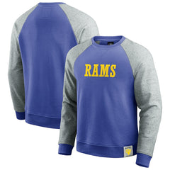 Los Angeles Rams Darius Rucker Collection Colorblock Pullover Sweatshirt | NFL Outlet