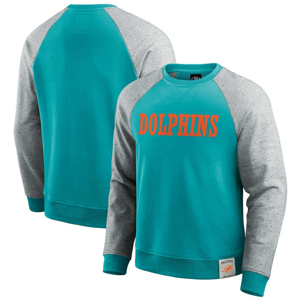 Miami Dolphins Darius Rucker Collection Colorblock Pullover Sweatshirt | NFL Sale