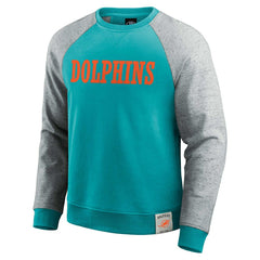 Miami Dolphins Darius Rucker Collection Colorblock Pullover Sweatshirt | NFL Sale