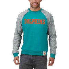 Miami Dolphins Darius Rucker Collection Colorblock Pullover Sweatshirt | NFL Sale