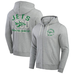 New York Jets Darius Rucker Collection Vintage Stripe Full-Zip Hoodie | NFL Discount