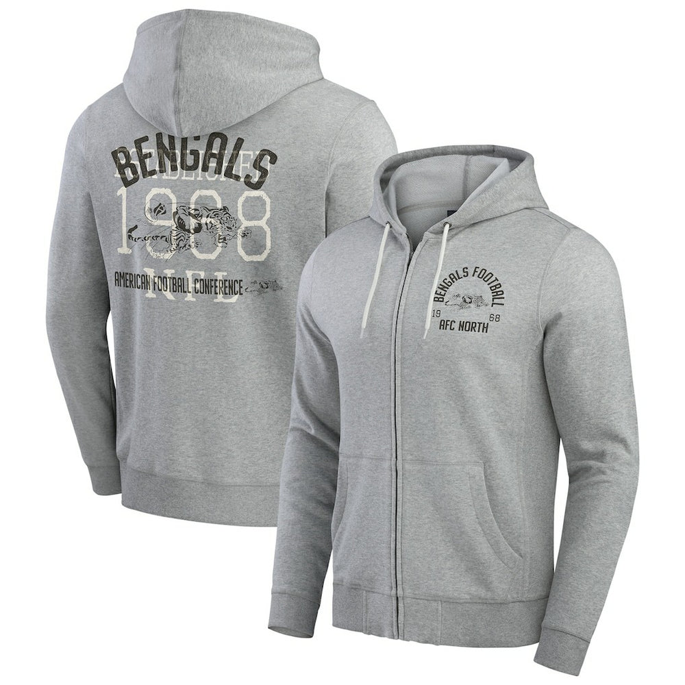Cincinnati Bengals Darius Rucker Collection Vintage Stripe Full-Zip Hoodie | NFL On sale