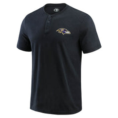 Baltimore Ravens Darius Rucker Collection Washed Henley T-Shirt | NFL Outlet