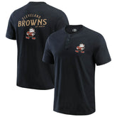 Cleveland Browns Darius Rucker Collection Washed Henley T-Shirt | NFL Discount