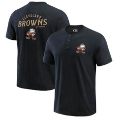 Cleveland Browns Darius Rucker Collection Washed Henley T-Shirt | NFL Discount