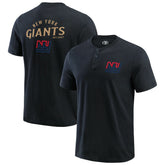 New York Giants Darius Rucker Collection Washed Henley T-Shirt | NFL Discount