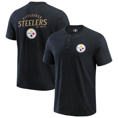 Pittsburgh Steelers Darius Rucker Collection Washed Henley T-Shirt | NFL On sale