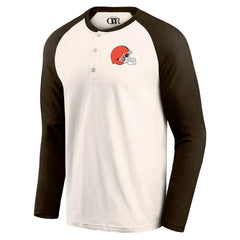 Cleveland Browns Darius Rucker Collection Raglan Henley T-Shirt | NFL Sale