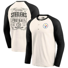 Pittsburgh Steelers Darius Rucker Collection Raglan Henley T-Shirt | NFL Near me