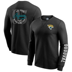 Jacksonville Jaguars Darius Rucker Collection Washed Waffle-Knit Long Sleeve T-Shirt | NFL New