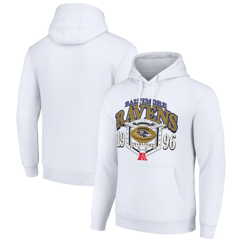 Baltimore Ravens Starter 80s Retro Pullover Hoodie | NFL Discount