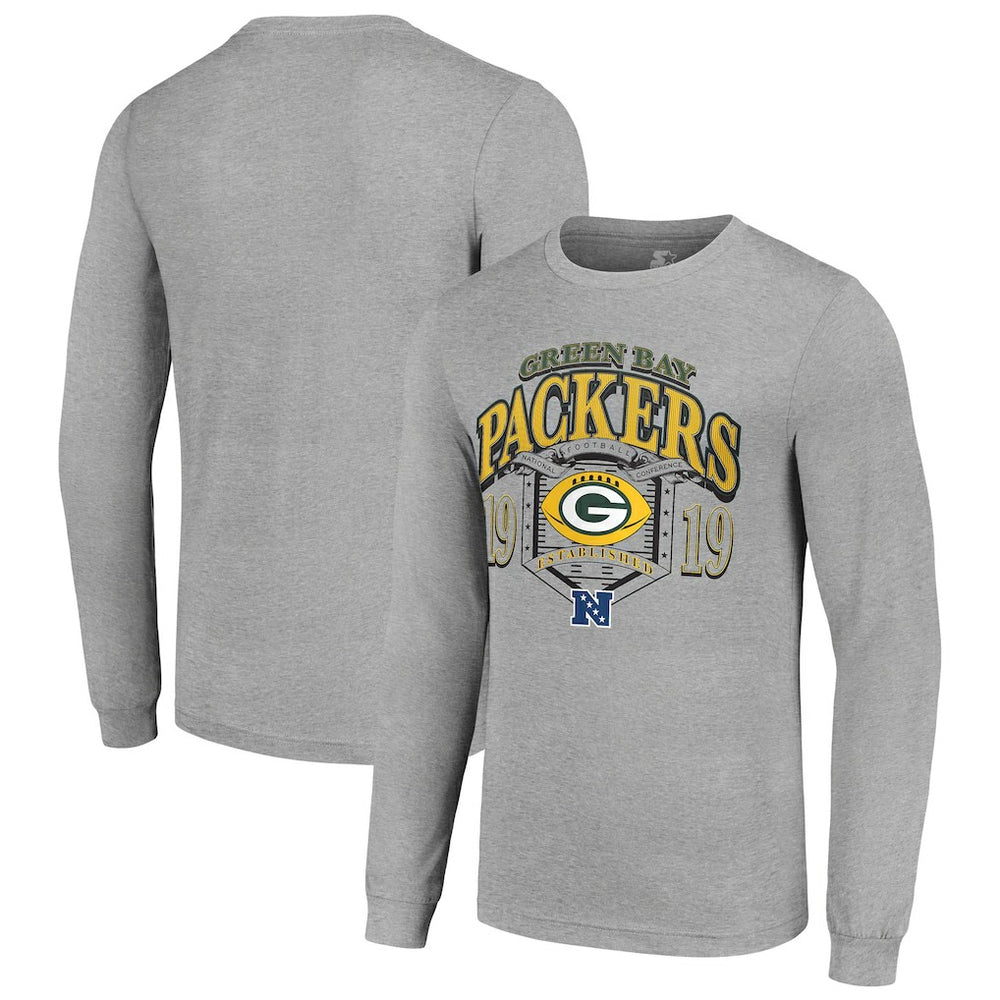 Green Bay Packers Starter Retro Long Sleeve Graphic T-Shirt | NFL New