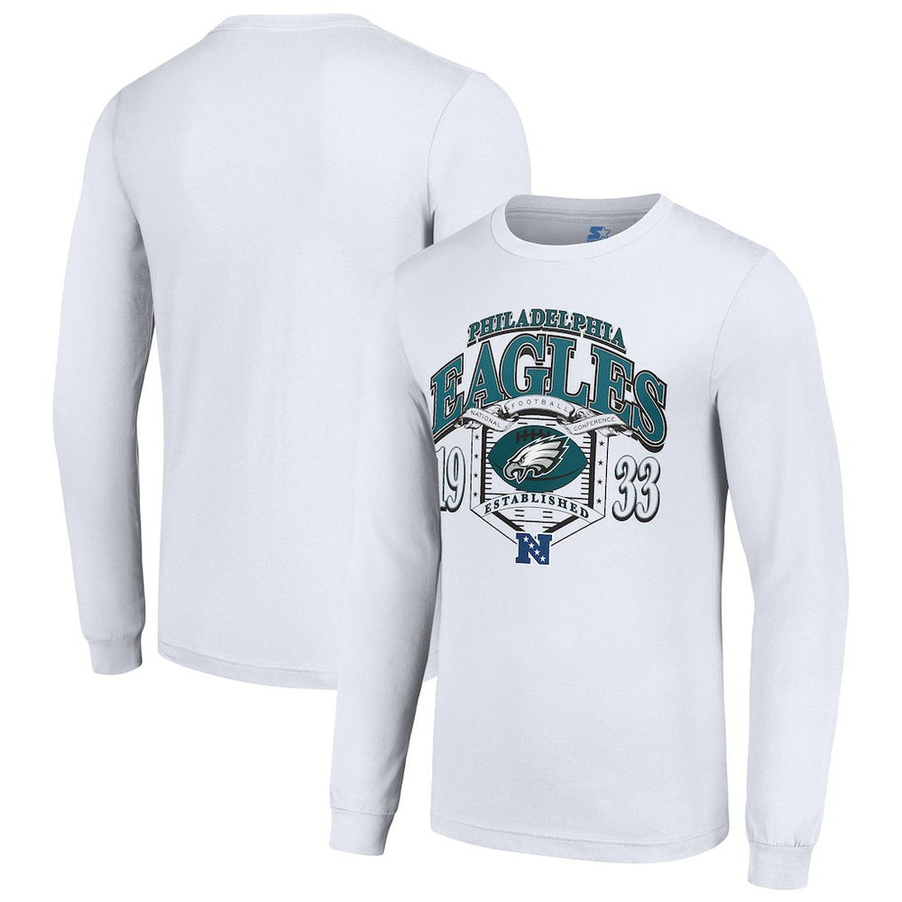 Philadelphia Eagles Starter Retro Long Sleeve Graphic T-Shirt | NFL Discount