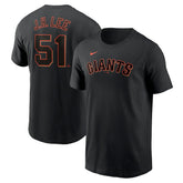 Jung Hoo Lee San Francisco Giants Nike Fuse Name & Number T-Shirt – Black - MLB T-shirts