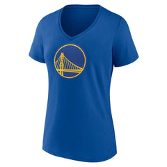 Royal Golden State Warriors Women's Primary Logo V-Neck T-Shirt sale | NBA