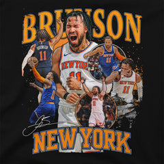Black Jalen Brunson New York Knicks Stadium Essentials Unisex Player Crossroads T-Shirt | NBA