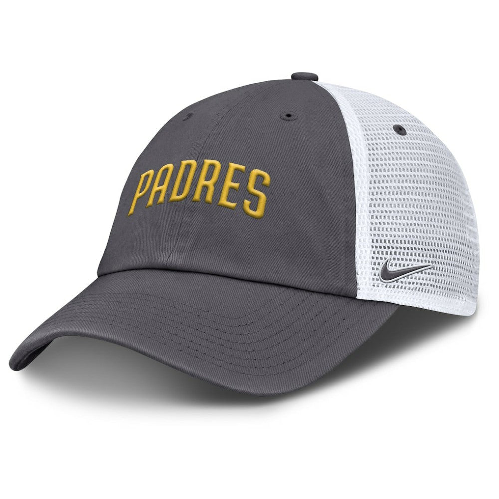 San Diego Padres Nike Wordmark Club Adjustable Trucker Hat - MLB Hats