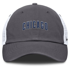 Chicago Cubs Nike Wordmark Club Adjustable Trucker Hat - MLB Hats