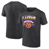 Charcoal Los Angeles Lakers Fast Break Finisher T-Shirt | NBA