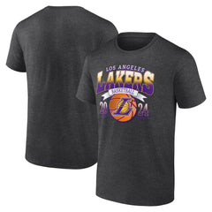 Charcoal Los Angeles Lakers Fast Break Finisher T-Shirt | NBA