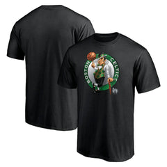 Black Boston Celtics Midnight Mascot T-Shirt | NBA