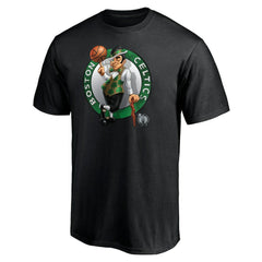Black Boston Celtics Midnight Mascot T-Shirt | NBA