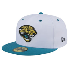 Jacksonville Jaguars Throwback Logo Flipside Two-Tone 59FIFTY Fitted Hat | NFL Discount