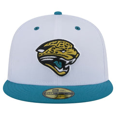 Jacksonville Jaguars Throwback Logo Flipside Two-Tone 59FIFTY Fitted Hat | NFL Discount