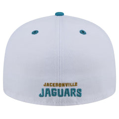Jacksonville Jaguars Throwback Logo Flipside Two-Tone 59FIFTY Fitted Hat | NFL Discount