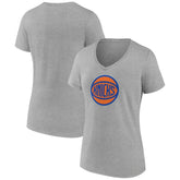 Gray New York Knicks Women's Alternate Logo V-Neck T-Shirt | NBA