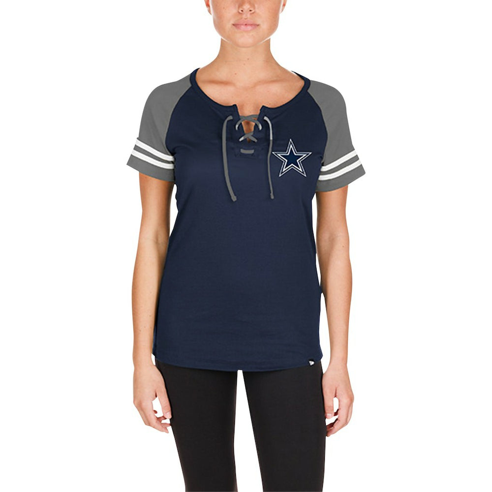 Dallas Cowboys Women's Lace-Up Raglan T-Shirt | NFL On sale