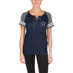Dallas Cowboys Women's Lace-Up Raglan T-Shirt | NFL On sale